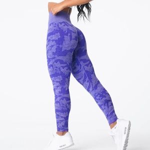 NVGTN Electric Blue Camo Seamless Leggings